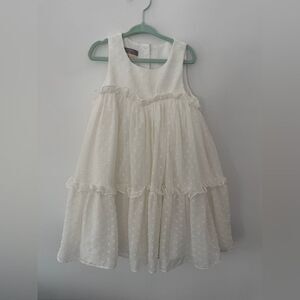 Pippa & Julie white Textured Sleeveless Dress size 4
